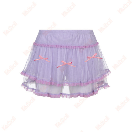 lovely purple yarn skirt women